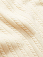 Orlebar Brown - Walden Cable-Knit Merino Wool Sweater - Neutrals