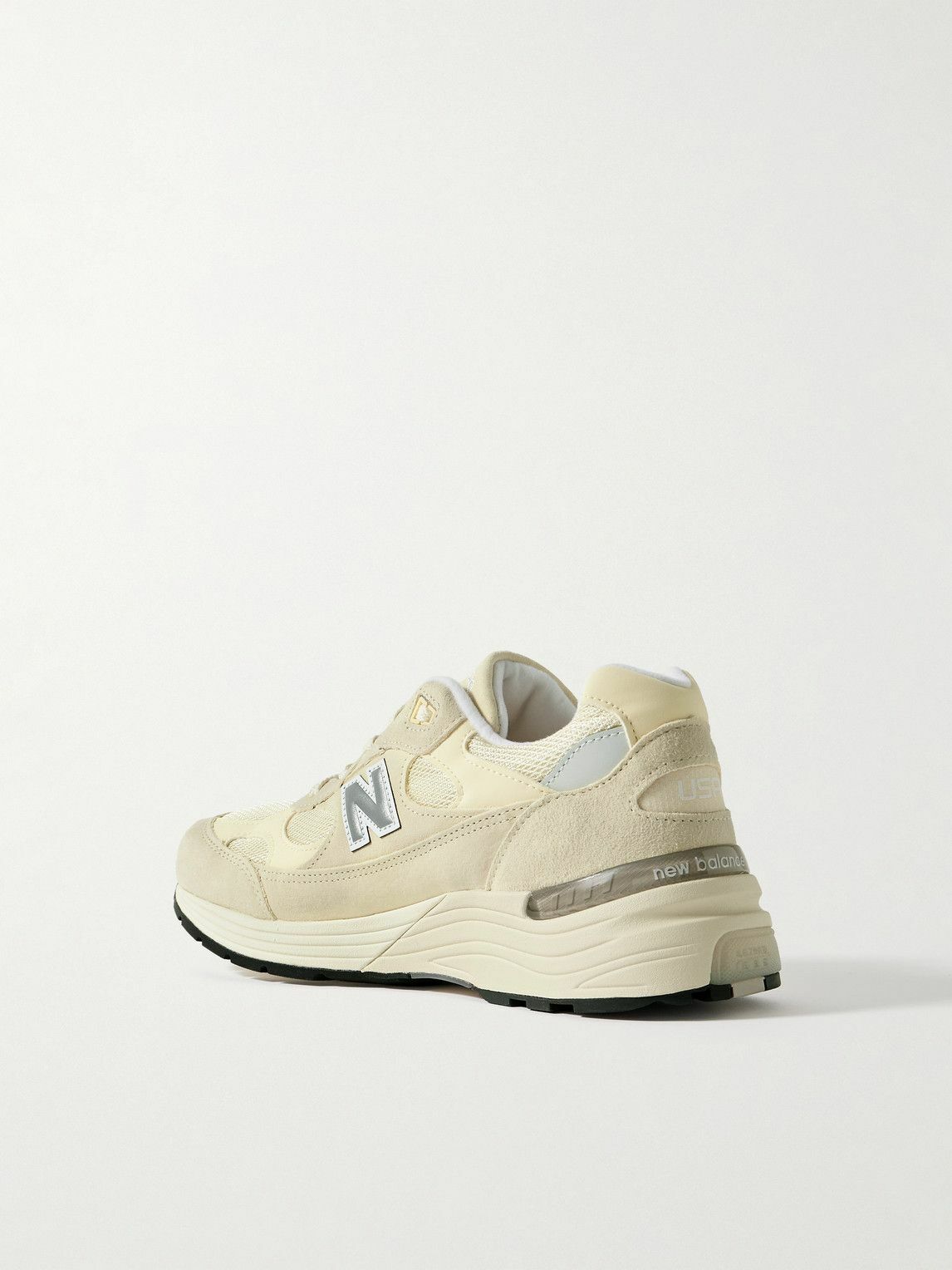 New Balance - 992 Suede, Leather and Mesh Sneakers 