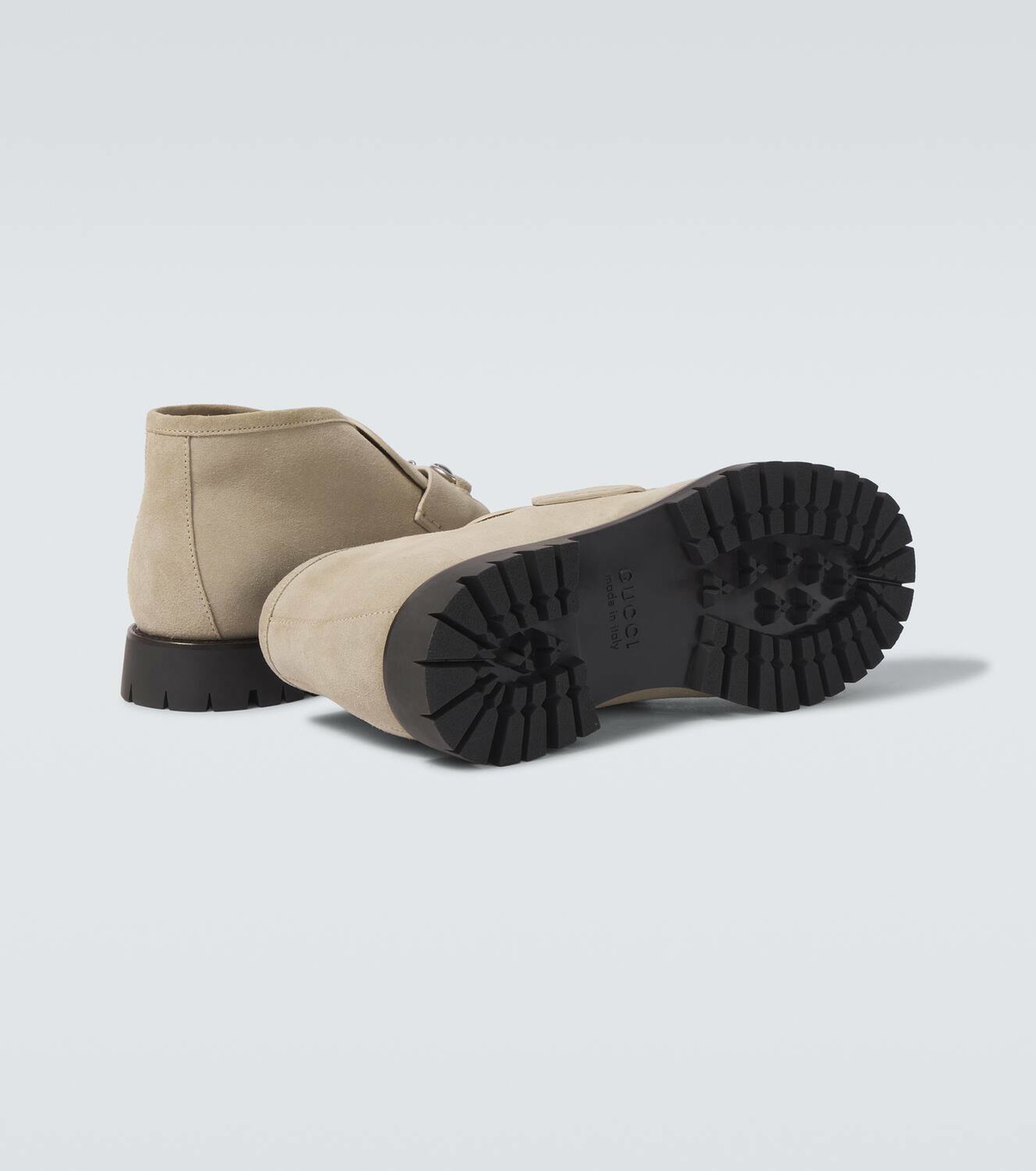 Gucci Horsebit suede desert boots