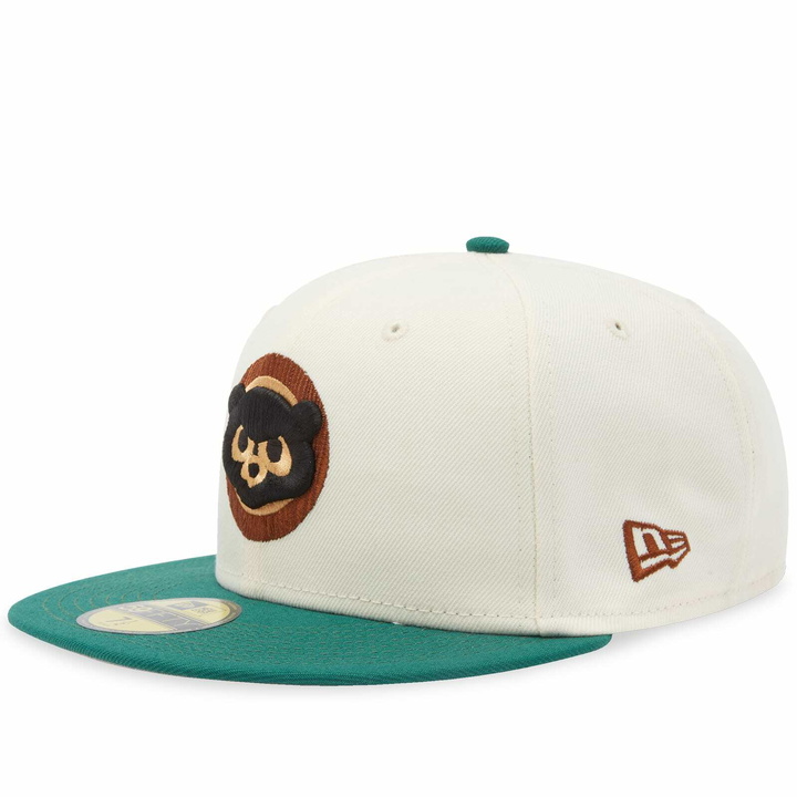 Photo: New Era Chicago Cubs Camp 59Fifty Fitted Cap in Ecru