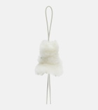 Loewe Bunny shearling bag charm