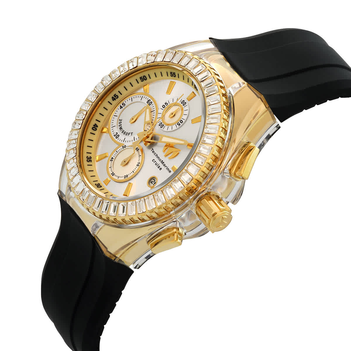 Technomarine Cruise Chronograph Quartz Crystal Silver Dial Mens Watch TM-121156