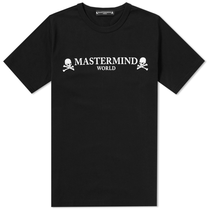 Photo: MASTERMIND WORLD Grosgrain Tape Skull Logo Tee