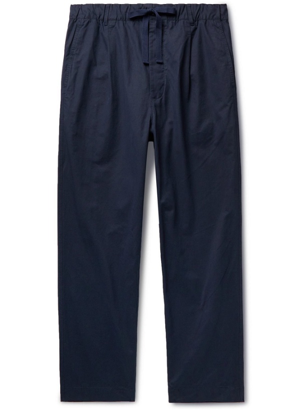 Photo: Alex Mill - Pleated Cotton-Blend Drawstring Trousers - Blue
