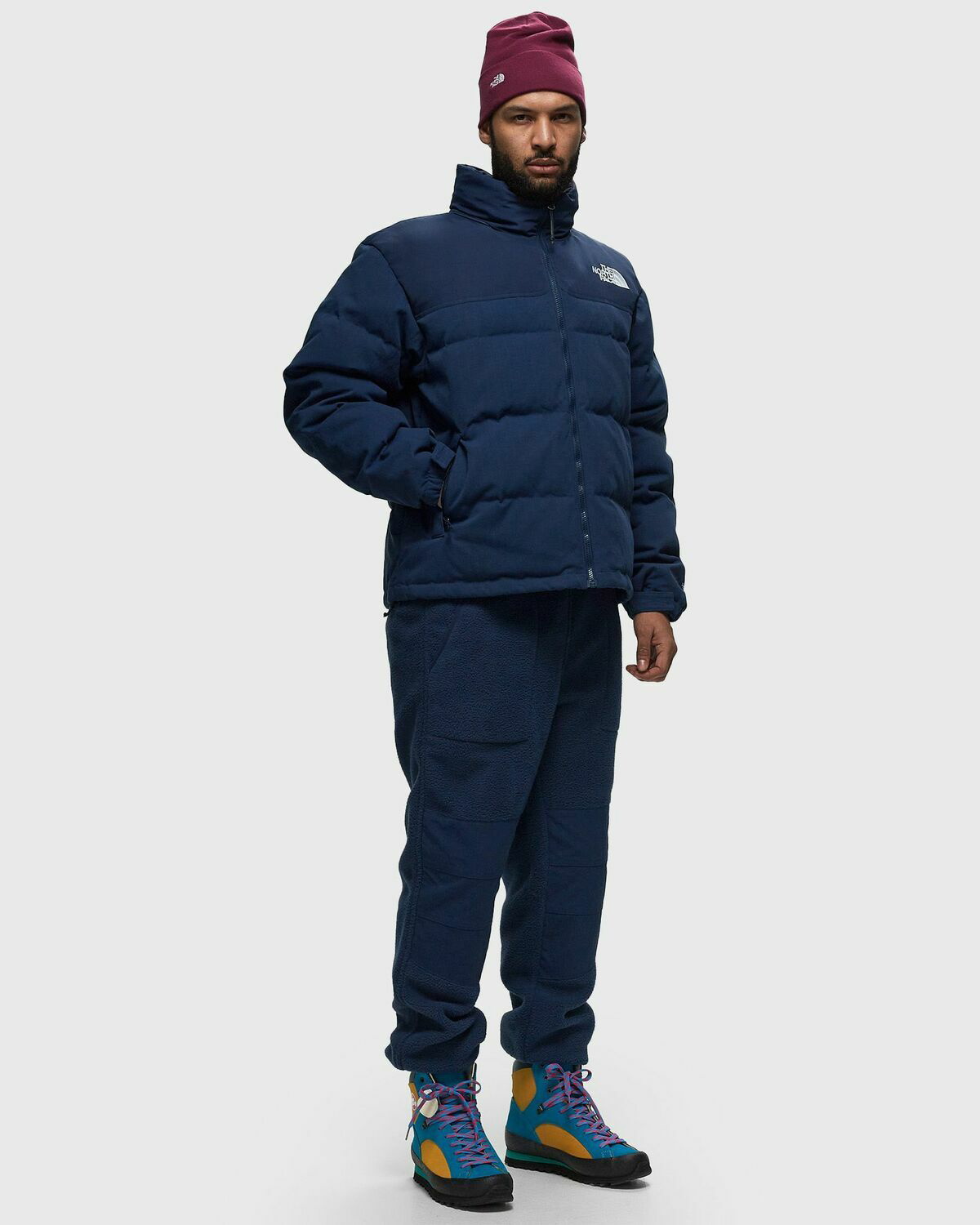 The North Face M 92 Ripstop Nuptse Jacket Blue Down Puffer Jackets