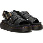 Dr. Martens Black Wrenlie Grizzly Fisherman Platform Sandals