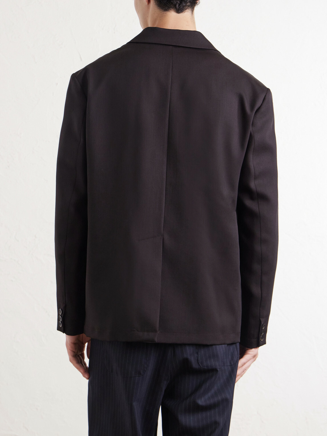 Barena - Double-Breasted Virgin Wool-Gabardine Blazer - Brown