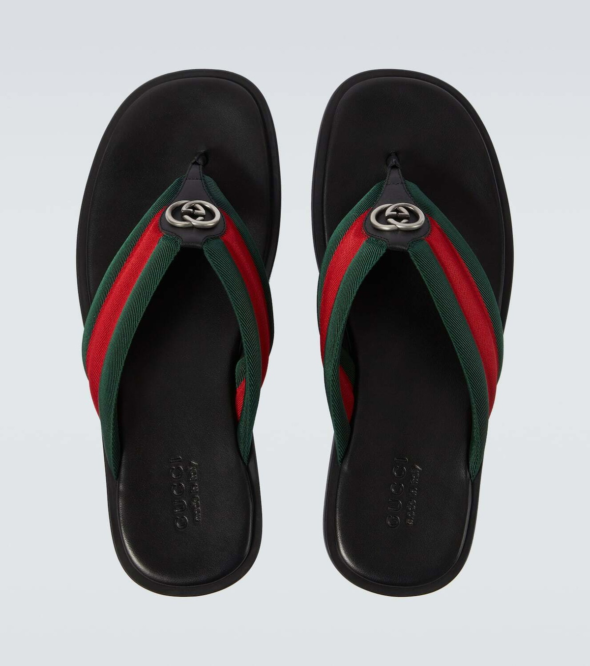 Gucci GG Web Stripe slides