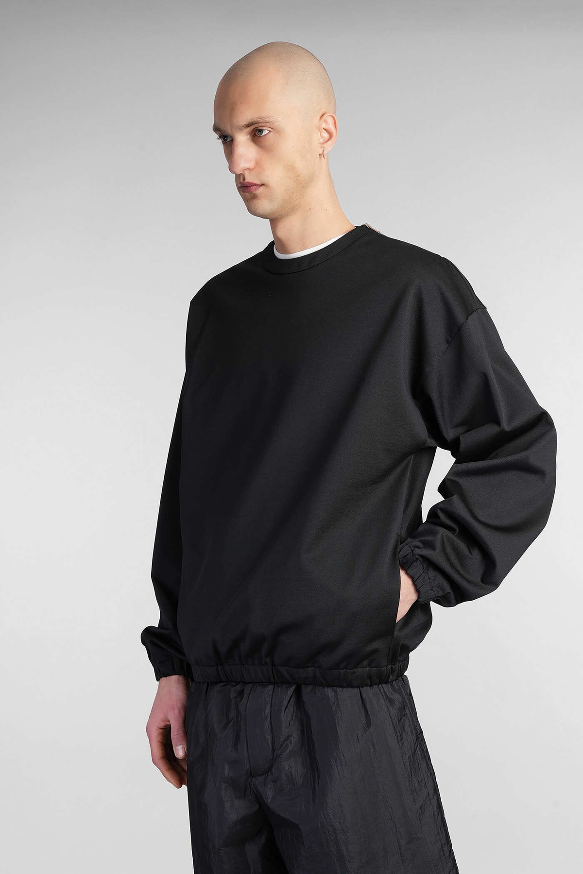 Jil Sander Sweatshirt In Black Cotton