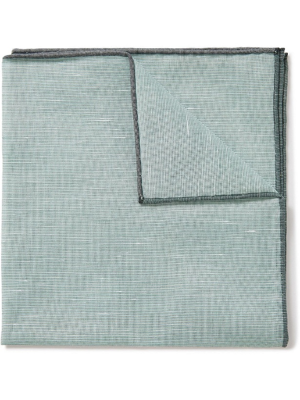 Photo: Turnbull & Asser - Cotton and Linen-Blend Gauze Pocket Square