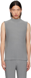 HOMME PLISSÉ ISSEY MIYAKE Gray Monthly Color May Tank Top