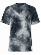Satisfy - Distressed Tie-Dyed CloudMerino Wool-Jersey T-Shirt - Black