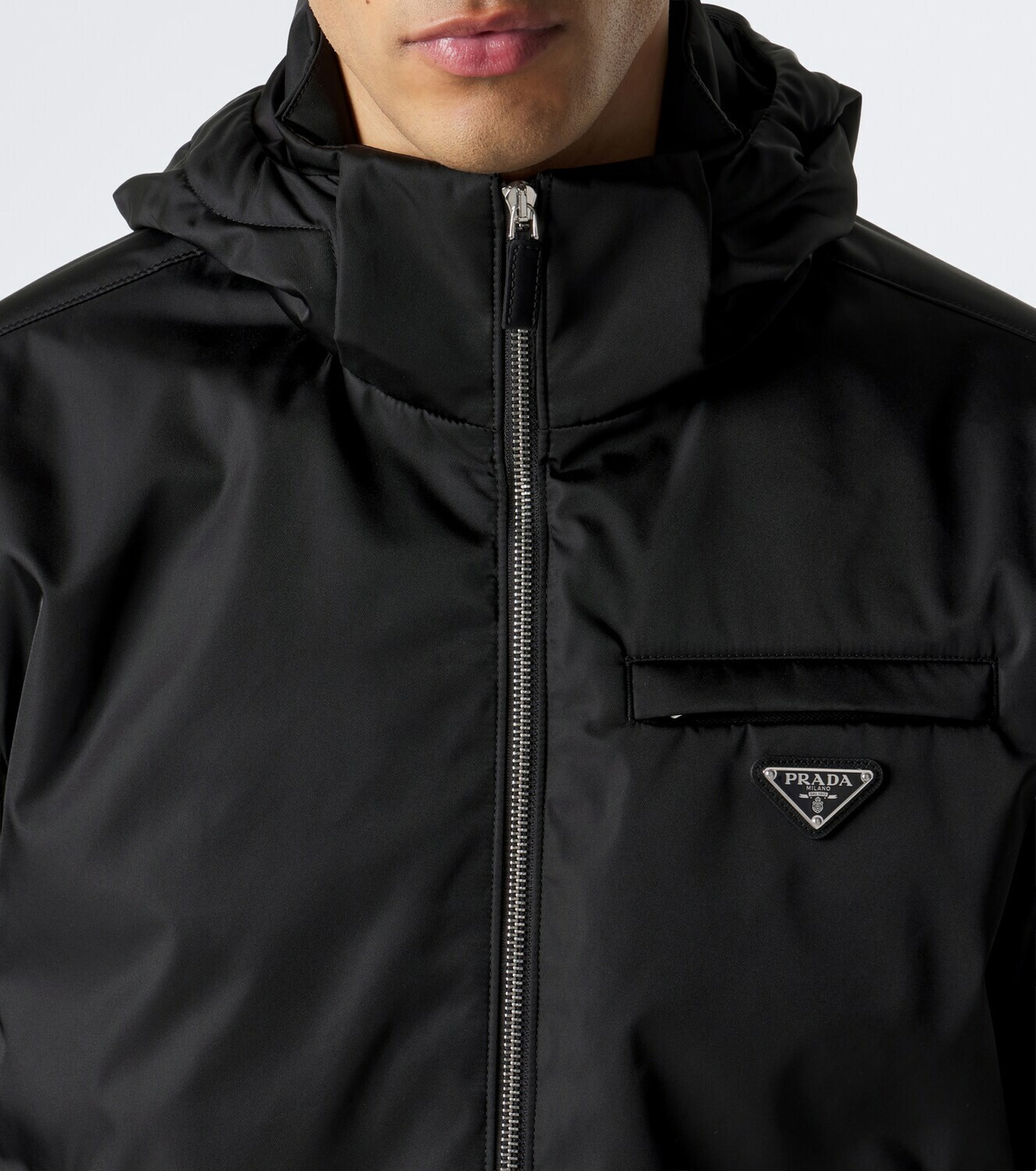 Prada Re-Nylon hooded jacket