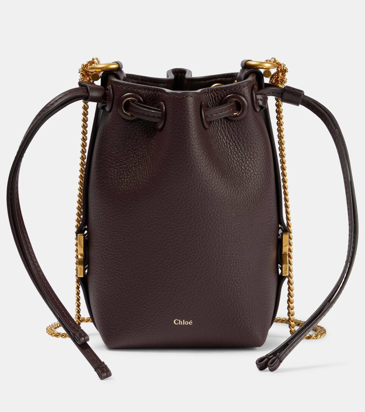 Chloé Marcie Mini leather bucket bag