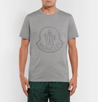 Moncler Genius - 2 Moncler 1952 Logo-Embroidered Cotton-Jersey T-Shirt - Men - Gray