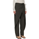 St. Agni Gray Wrap Rouleau Trousers