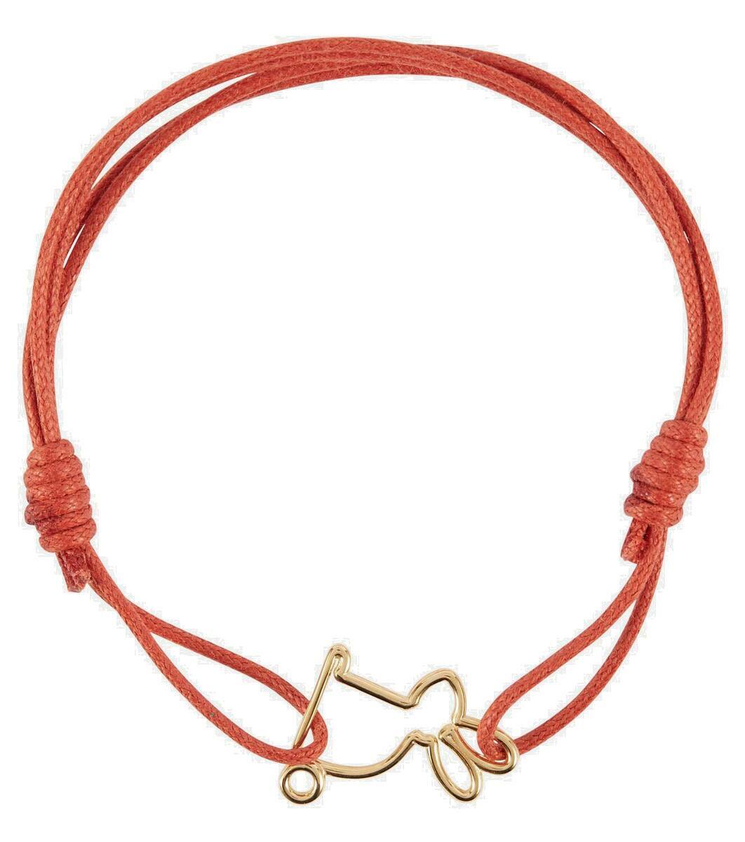 【送料 関税込】ALIITA Conejito 9kt gold cord bracelet Aliita Conejito 9kt gold cord bracelet with diamond Aliita