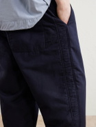 Casey Casey - Snow Tapered Cotton and Linen-Blend Trousers - Blue