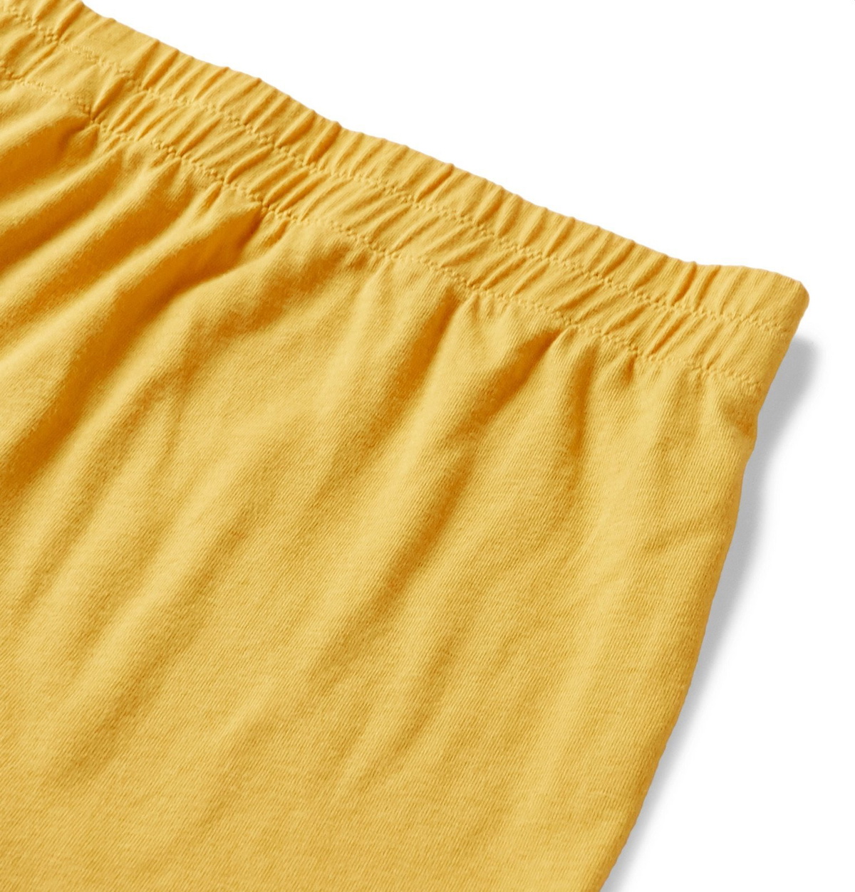 Entireworld - Slim-Fit Organic Cotton-Jersey Boxer Shorts - Yellow