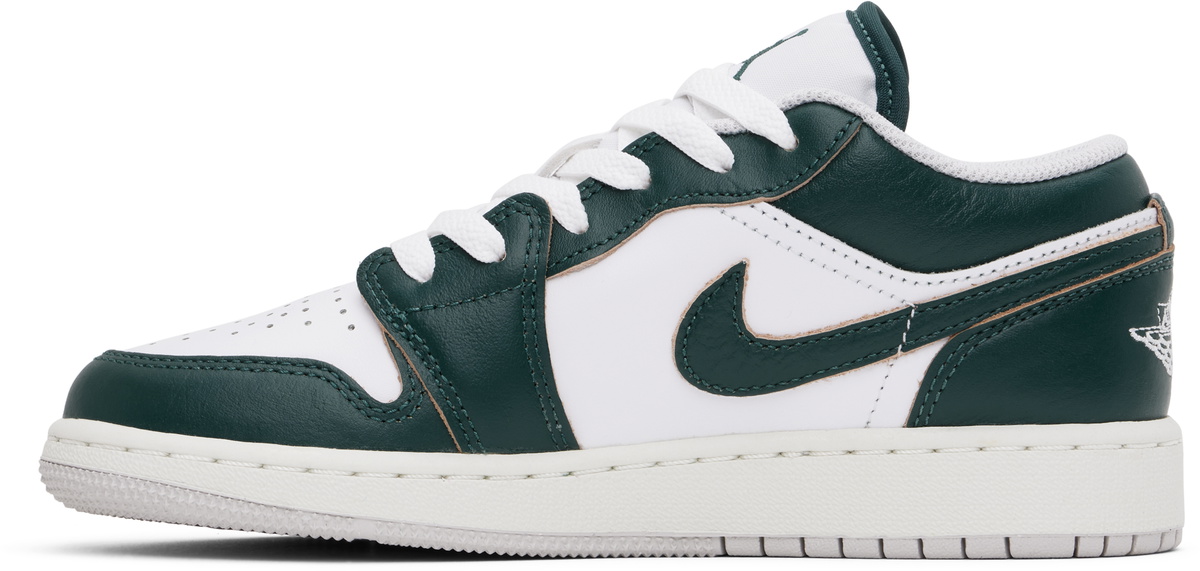 Nike Jordan Big Kids Green & White Air Jordan 1 Low SE Sneakers  