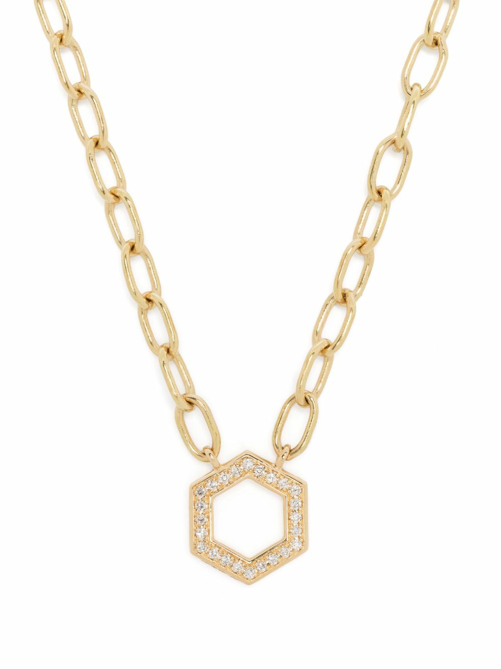 Harwell Godfrey 18K Yellow Gold Cable Chain Foundation Diamond Necklace