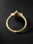 Stephen Webster - New Cross 18-Karat Gold Onyx Ring - Gold