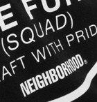 Neighborhood - Printed Cotton-Jersey T-Shirt - Black