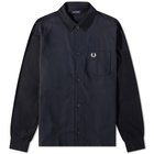 Fred Perry Men's Pique Panel Shirt in Navy