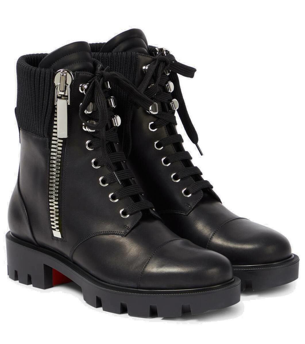 Christian Louboutin Marchacroche Dune leather ankle boots