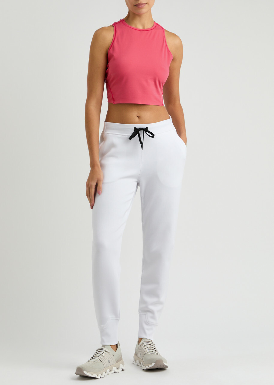 ON Movement Cropped Stretch-jersey Tank Pink
