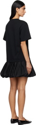 SEA NY Black Belen T-Shirt Minidress