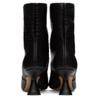 Nicholas Kirkwood Black Croc-Embossed Lexi Ankle Boot