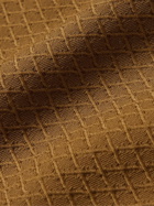 Giuliva Heritage - Giulio Camp-Collar Virgin Wool-Jacquard Shirt - Brown