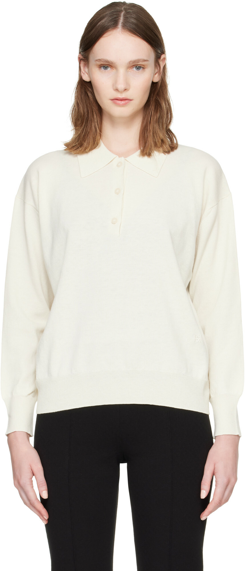 High Sport Off-White Elyse Oversized Polo
