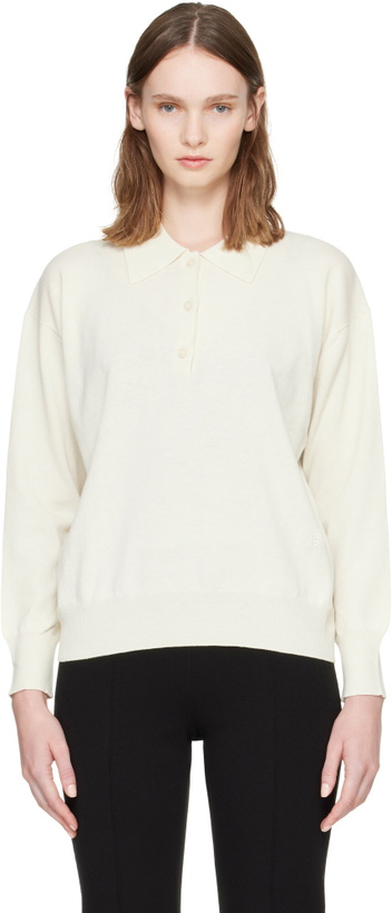 Photo: High Sport Off-White Elyse Oversized Polo