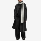 Y-3 Men's 3-Stripe Scarf in Black 