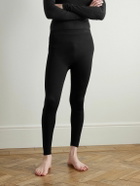 Falke - Recycled Ribbed-Knit Ski Tights - Black