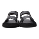 Marsell Black Sanpomice Sandals