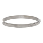 Maison Margiela Silver Slim Layered Number Bracelet