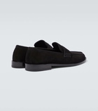 Manolo Blahnik Perry suede penny loafers