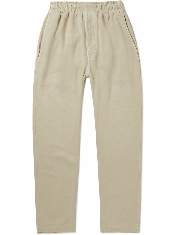 Photo: Isabel Marant - Timeo Wide-Leg Cotton-Twill Trousers - Neutrals