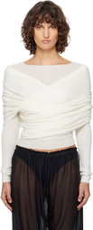 Paloma Wool Off-White Elio Sweater