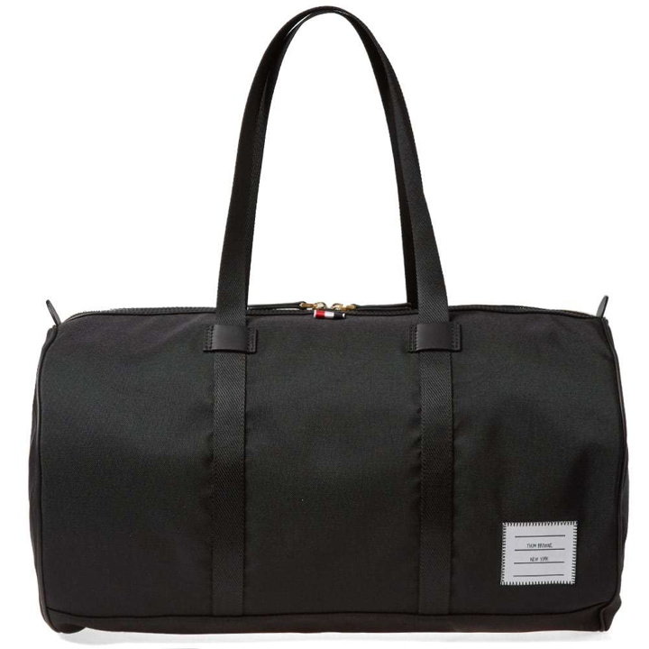 Photo: Thom Browne Nylon Unconstructed Gym Bag Black