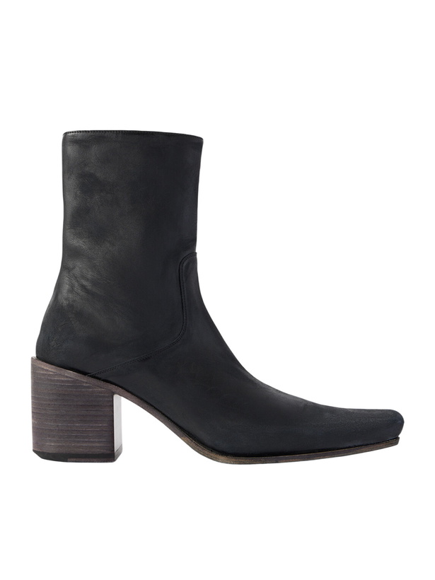 Photo: Balenciaga - Monsieur Leather Ankle Boots - Black