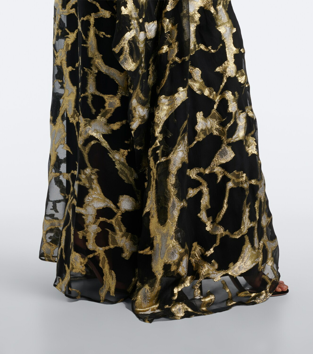 Taller Marmo Kintsugi silk-blend fil coupé kaftan