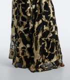 Taller Marmo Kintsugi silk-blend fil coupé kaftan
