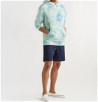 Faherty - Tie-Dyed Loopback Cotton-Jersey Hoodie - Blue