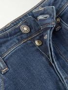 Incotex - Blue Division Slim-Fit Logo-Appliquéd Jeans - Blue