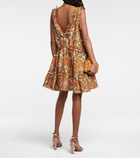 Zimmermann - Tiggy Drawcord printed silk minidress