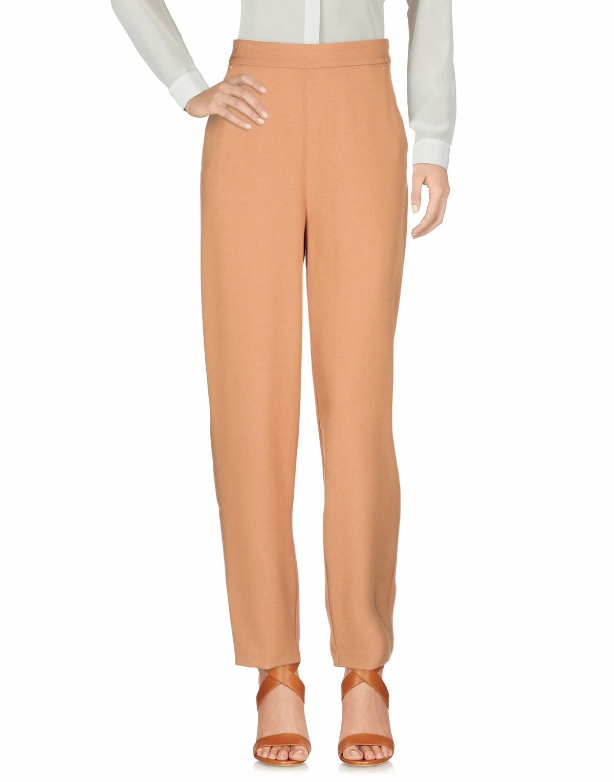 Manila Grace Womens Pants Camel